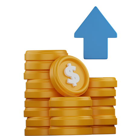 Money Profit 3D Icon
