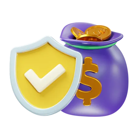 Money Protect  3D Icon