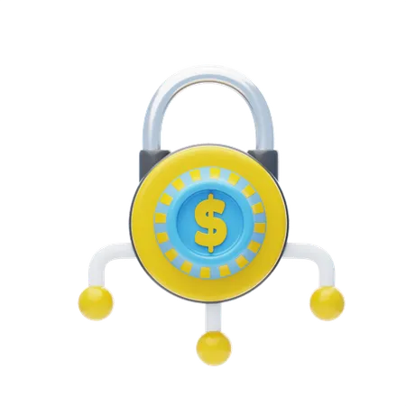 Money Protection 3 D Icon Money Security 3 D Icon 3D Icon