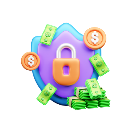 Money protection  3D Icon