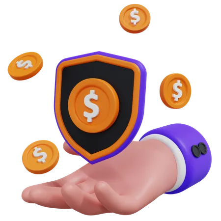 Money Protection  3D Icon