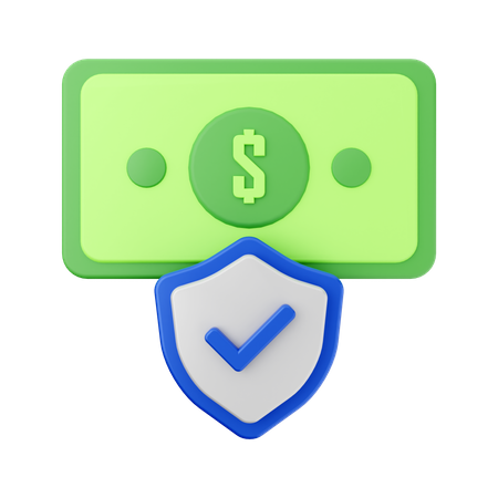 Money Protection  3D Illustration