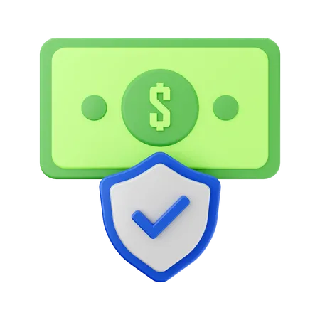 Money Protection  3D Illustration