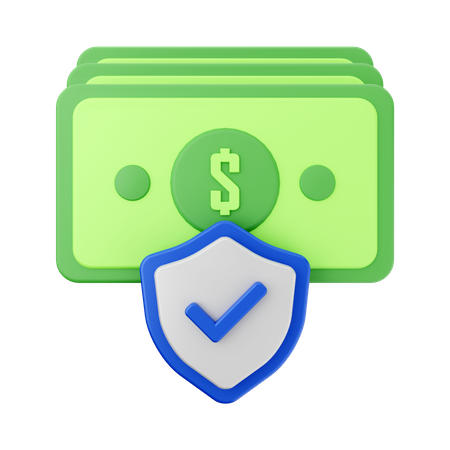 Money Protection  3D Illustration