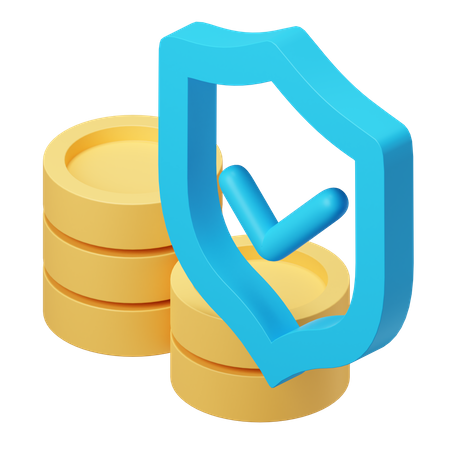 Money Protection  3D Illustration