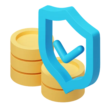 Money Protection  3D Illustration