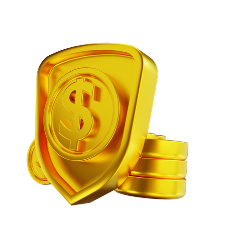 Money Protection  3D Illustration