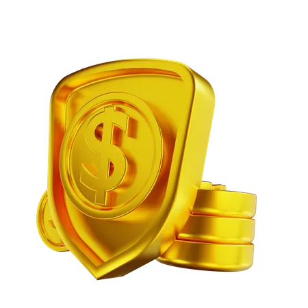 Money Protection  3D Illustration