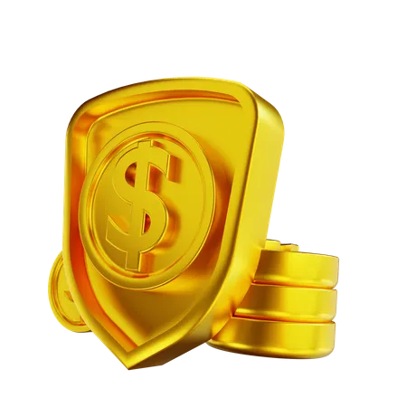 Money Protection 3D Illustration