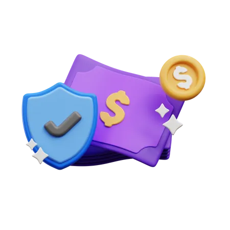 Money Security 3 D Illustration 3D Icon