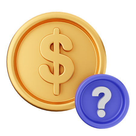 Money Question  3D Icon