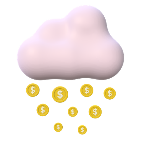 Money Rain  3D Icon