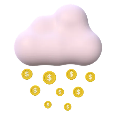 Money Rain  3D Icon