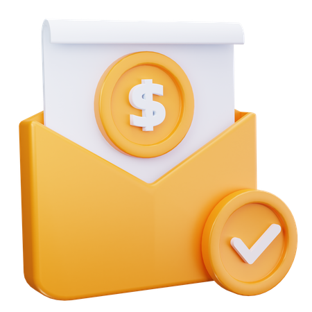 Money Received  3D Icon