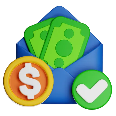 Money Received  3D Icon
