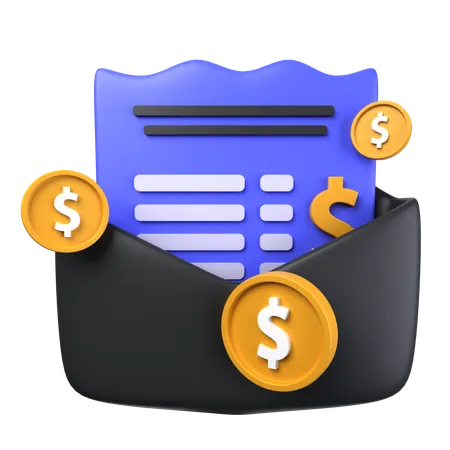 Money Received  3D Icon