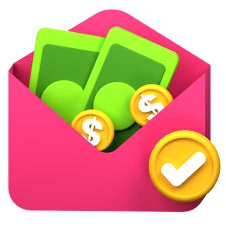 Money Received  3D Icon