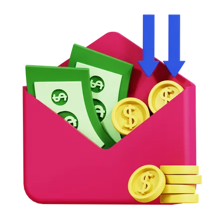 Money Received  3D Icon