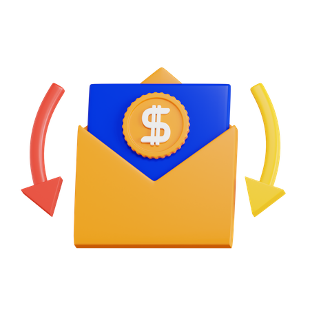 Money Received  3D Icon