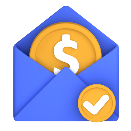 Money Received  3D Icon