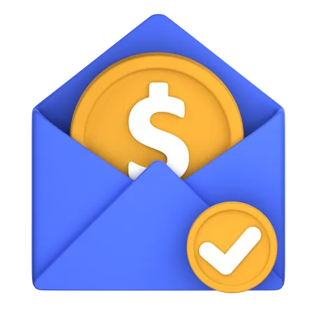 Money Received  3D Icon