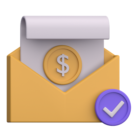 Money Received  3D Icon