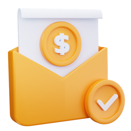Money Received  3D Icon