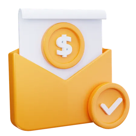 Money Received  3D Icon