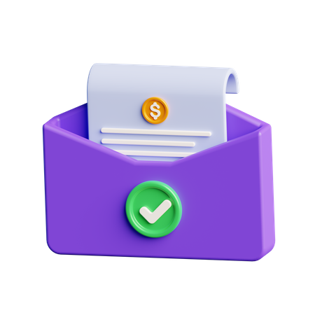 Money Received  3D Icon
