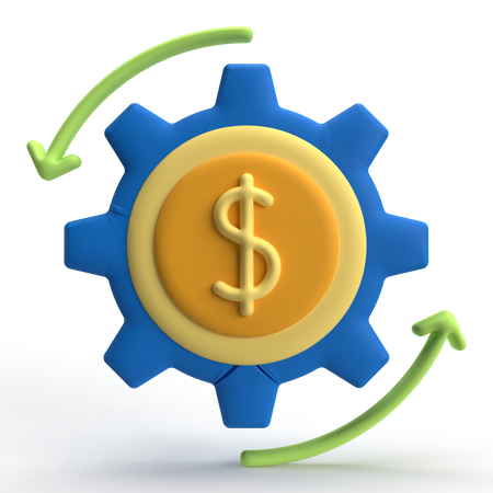 Money Recovery  3D Icon