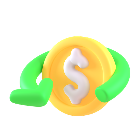 Money Recovery  3D Icon