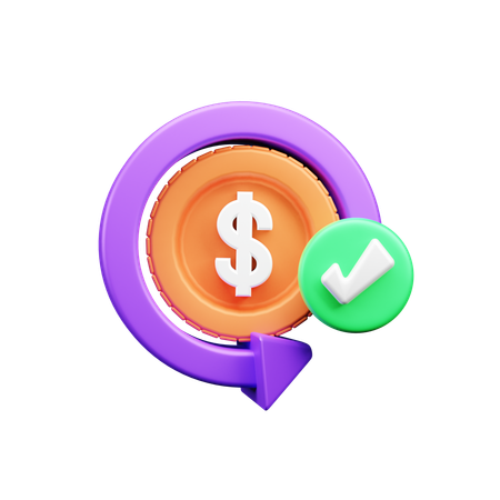 Money Refund  3D Icon