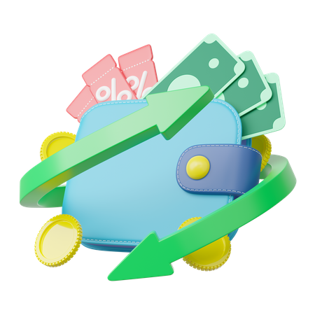 Money Refund  3D Icon