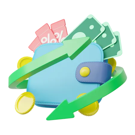 Money Refund  3D Icon