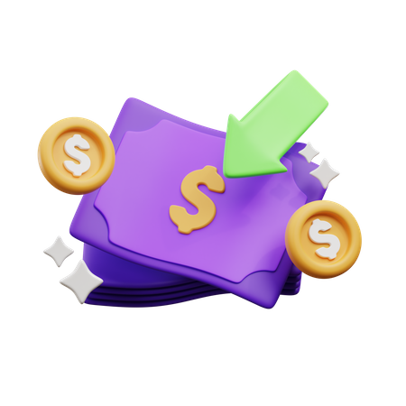 Money Refund  3D Icon