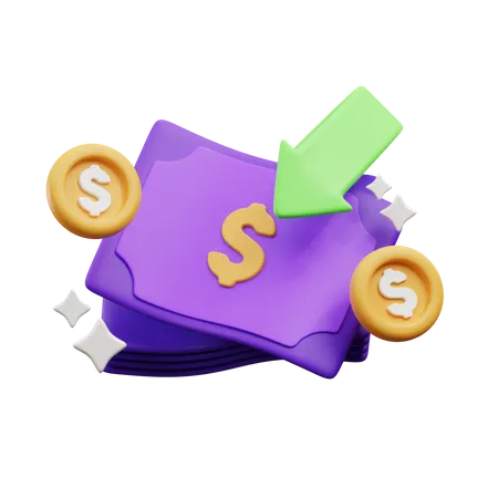 Money Refund  3D Icon