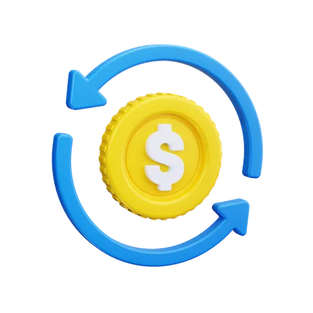 Money Refund  3D Icon