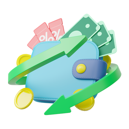 Money Refund  3D Icon
