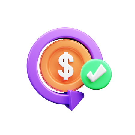 Money Refund  3D Icon
