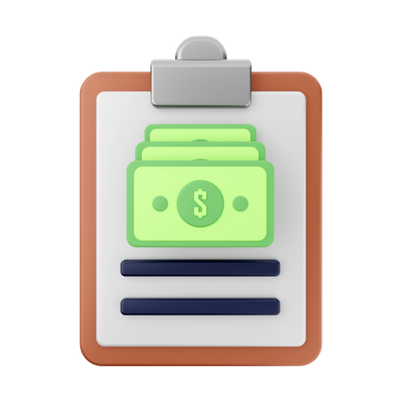 Money Report  3D Icon