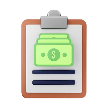 Money Report  3D Icon