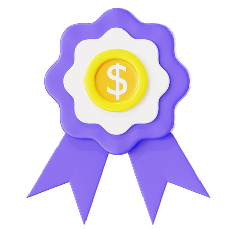 Money Ribbon  3D Icon