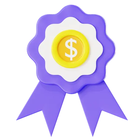 Money Ribbon  3D Icon