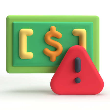 Money Risk  3D Icon