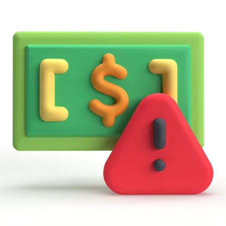 Money Risk  3D Icon
