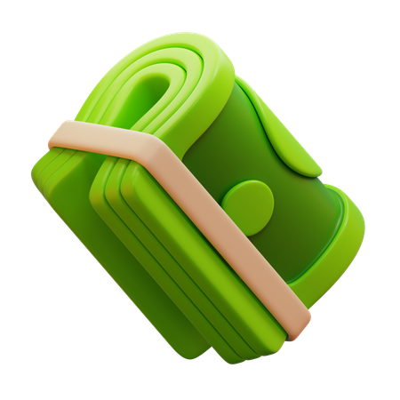 Money Roll  3D Icon