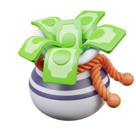 돈 자루  3D Icon