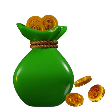 Money Sack  3D Icon