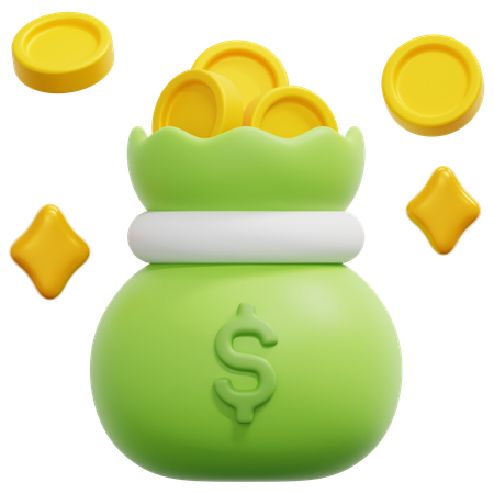 Money sack  3D Icon