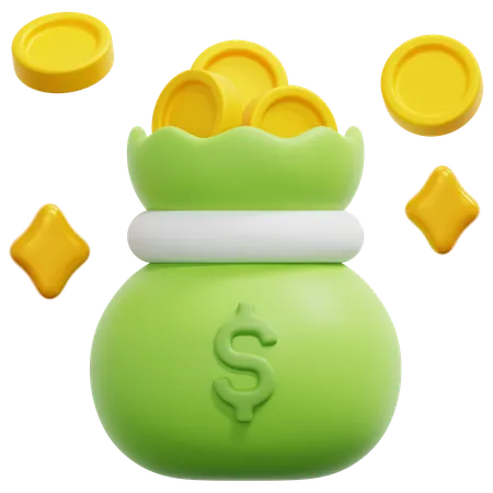 Money sack  3D Icon